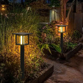 Fyrkantig Lantern LED Utomhus Bollardlampor
